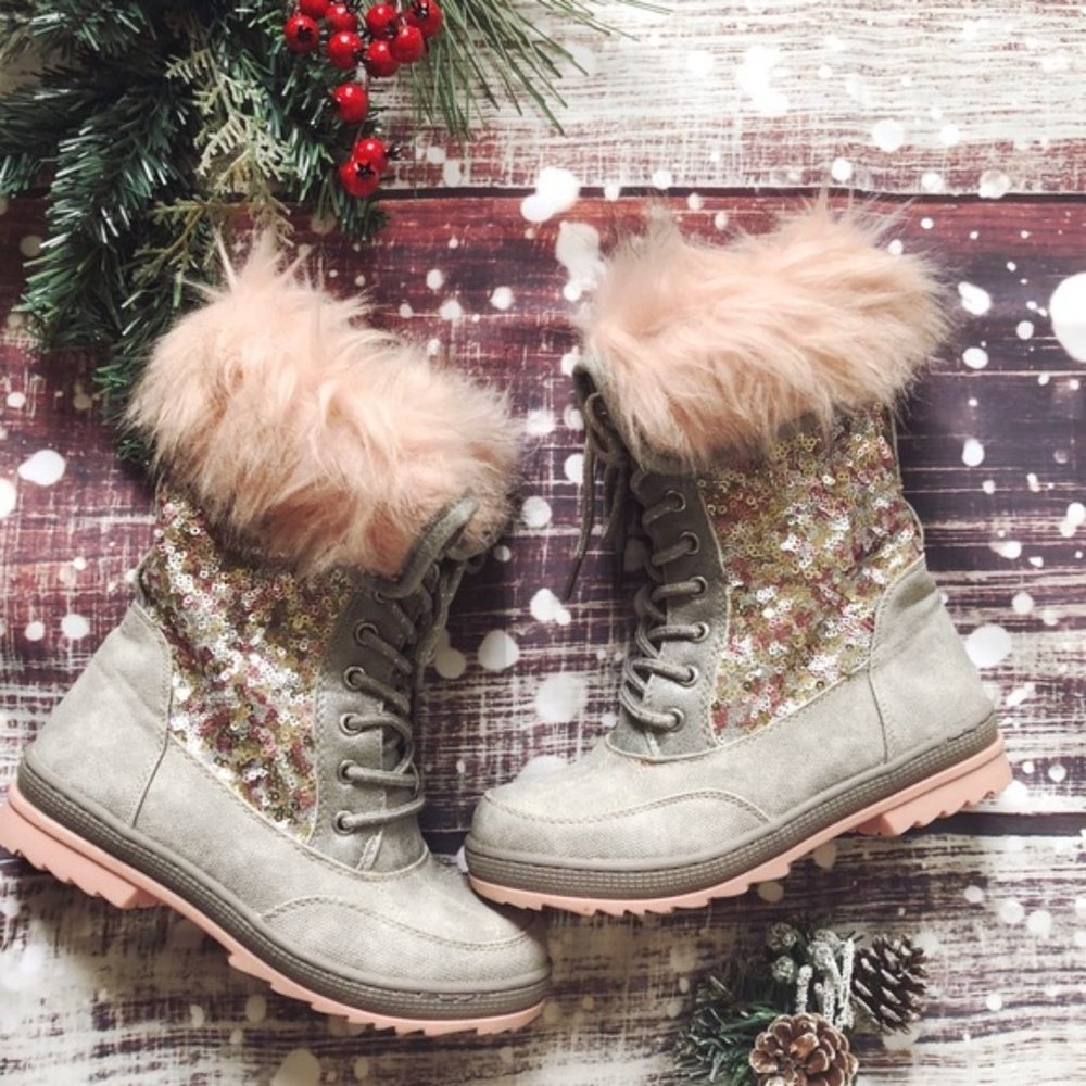 Girls "Justice" Brand Snow Boots Size 5